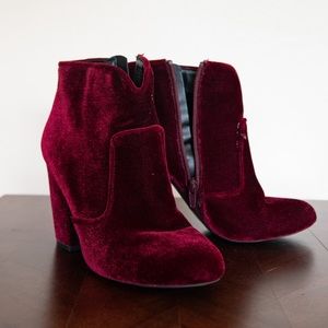 Red Velvet Boots